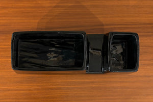 Black modernist Japanese Ikebana vessel
