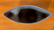 Load image into Gallery viewer, Blue grey three hole modernist Japanese Ikebana vessel