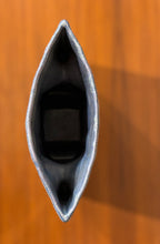 Load image into Gallery viewer, Blue grey two hole modernist Japanese Ikebana vessel