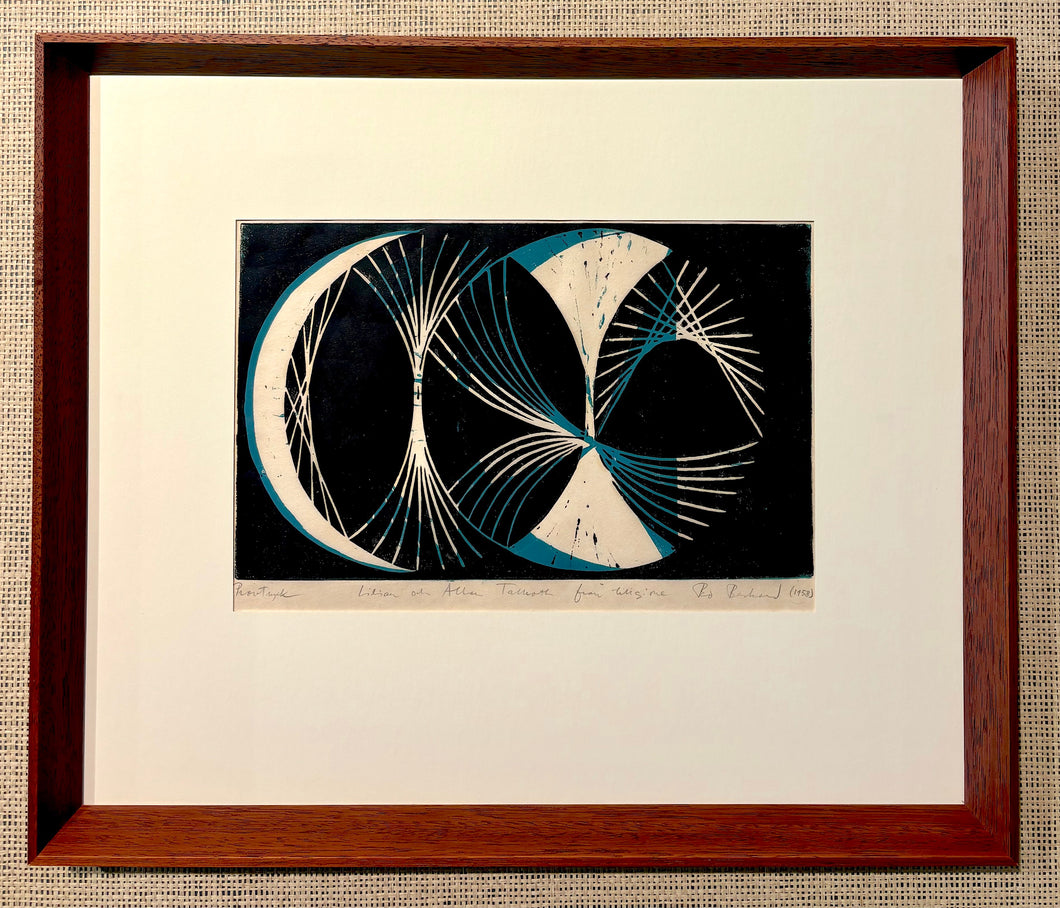 'Abstract in Blue, White and Black' by Bo Beskow