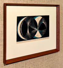 Load image into Gallery viewer, &#39;Abstract in Blue, White and Black&#39; by Bo Beskow