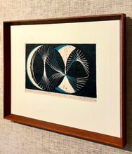 Load image into Gallery viewer, &#39;Abstract in Blue, White and Black&#39; by Bo Beskow