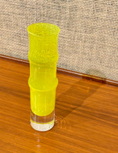 Load image into Gallery viewer, Bambu vase in bright yellow by Bo Borgström for Åseda Glasbruk