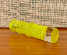 Load image into Gallery viewer, Bambu vase in bright yellow by Bo Borgström for Åseda Glasbruk