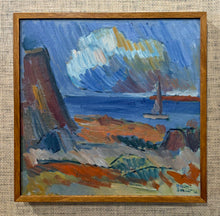 Load image into Gallery viewer, 'Coastal Scene with Yacht' by Birger Strååt