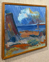 Load image into Gallery viewer, 'Coastal Scene with Yacht' by Birger Strååt