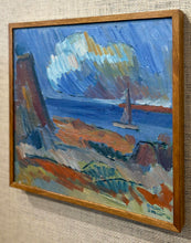 Load image into Gallery viewer, 'Coastal Scene with Yacht' by Birger Strååt