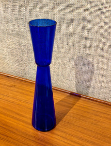 Cobalt blue glass vase by Fabian Lundqvist for Alsterfors Glasbruk