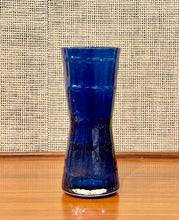 Load image into Gallery viewer, Cobalt blue textured glass vase by Fabian Lundqvist for Alsterfors Glasbruk