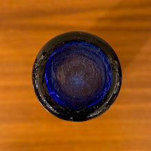 Load image into Gallery viewer, Cobalt blue textured glass vase by Fabian Lundqvist for Alsterfors Glasbruk
