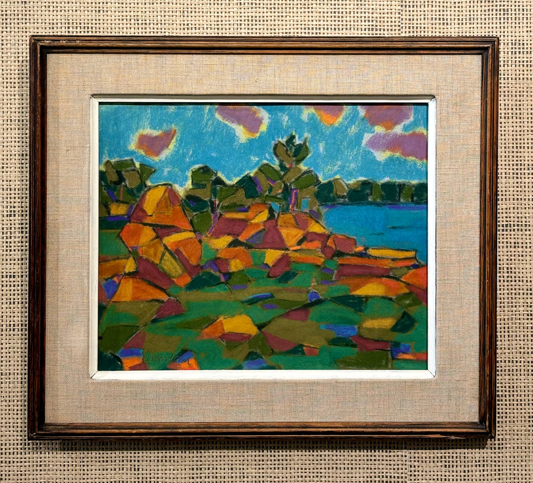 'Cubist Landscape with Rauks' by Harry Booström