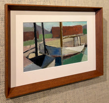 Load image into Gallery viewer, 'Cubist Yachts at Marina' by Frans Axel Wester