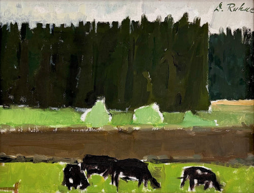 'Grazing Cows' by Dorothy Ruhne