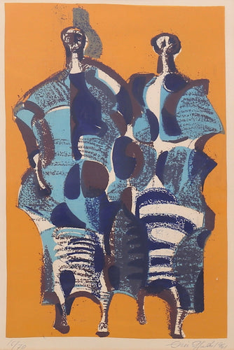 'Two Abstract Figures' by Eric Elfwén