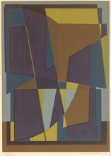 Load image into Gallery viewer, &#39;Abstract Composition in Purple, Yellow, Brown and Blue&#39; by Eric Elfwén