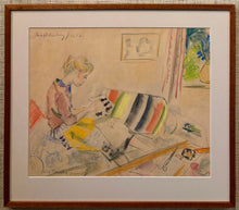 Load image into Gallery viewer, 'Woman Crafting’ by Eva Holmberg-Jacobsson