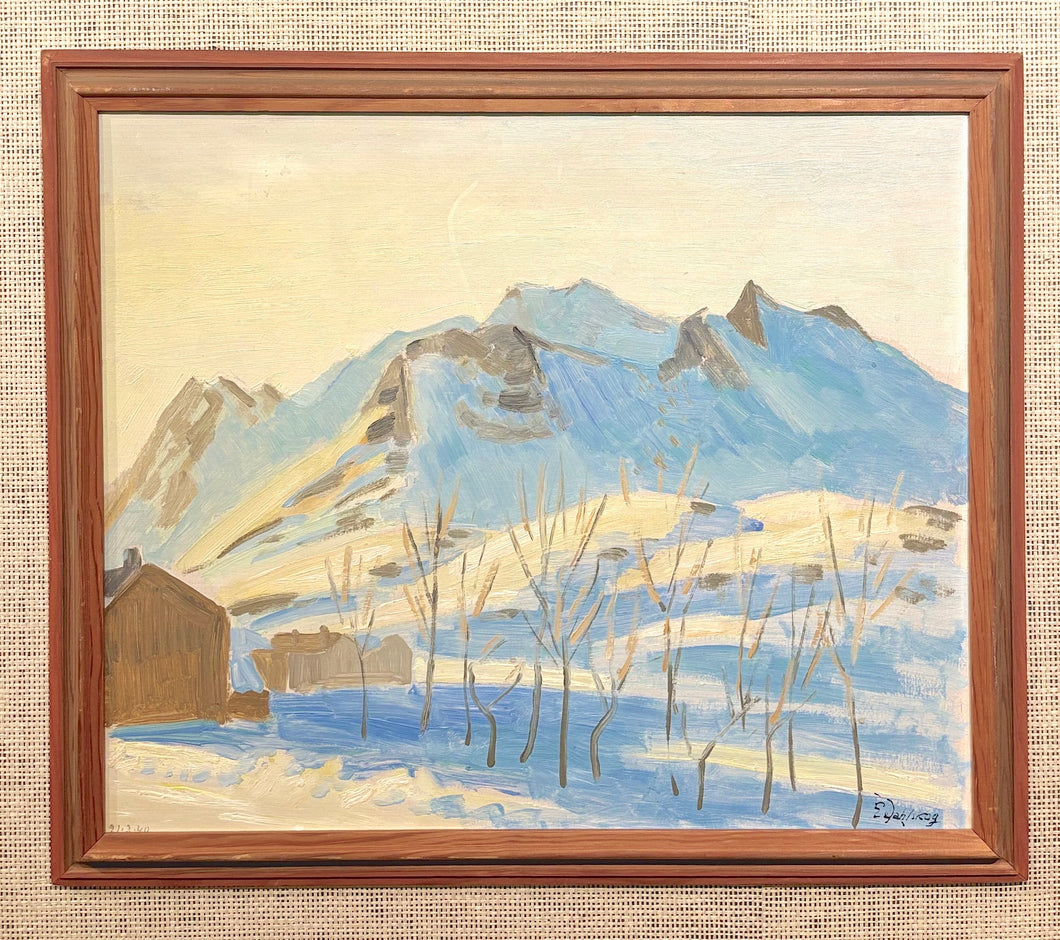 'Winter Scene' by Ewald Dahlskog