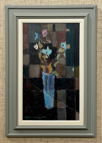 'Cubist Still Life - Flowers in Vase' by Fabian Lundqvist