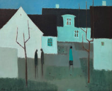 Load image into Gallery viewer, 'Three Figures in Blue Townscape' by Fabian Lundqvist