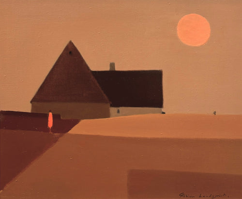 'House with Figure and Evening Sun' by Fabian Lundqvist
