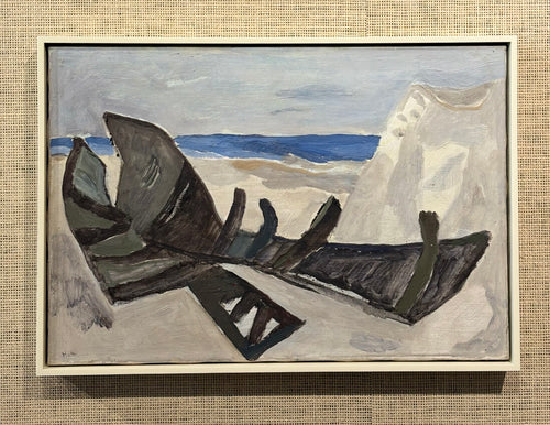 'Row Boat Wreck on Beach' by Felix Hatz
