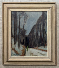 Load image into Gallery viewer, 'Figure Walking in Winter Landscape' by Bertil Landelius