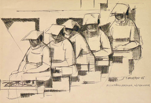 'Fiskmångleskor, Köpenhamn' (Fishmongers, Copenhagen) by Tore Wideryd
