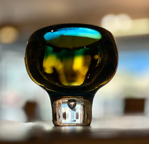 Footed glass bowl by Vicke Lindstrand for Kosta, Sweden