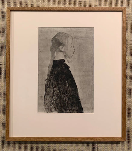 'Girl in Black, 1904' (Flicka i svart, 1904) by Helene Schjerfbeck