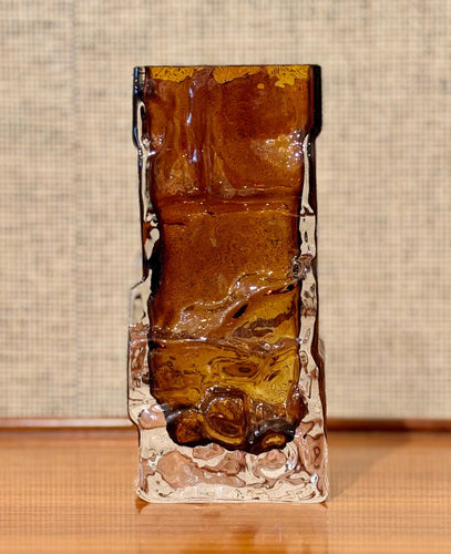 Glass vase by Henrik Koivula for Humppila, Finland
