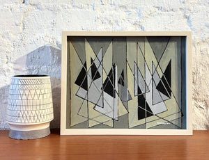 'Grey Geometric Abstract’ by Sven Johansson