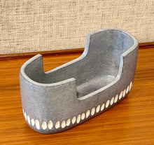 Load image into Gallery viewer, Japanese grey suiban Ikebana vessel