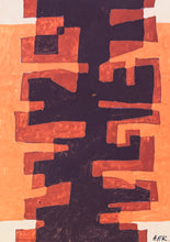 Load image into Gallery viewer, 'Abstract Form - Orange, Vermillion and Black' by Heinz Friedrich Kirchner