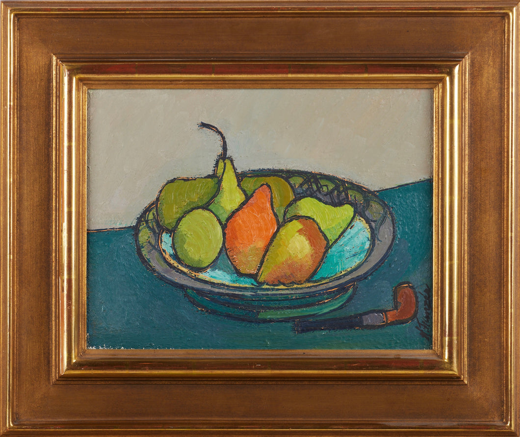 'Still Life With Pears and Pipe' by Helge Franzén