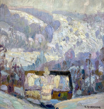 Load image into Gallery viewer, &#39;House in Snow Covered Mountains&#39; by Carl Oscar Larsson