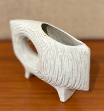 Load image into Gallery viewer, Modernist Japanese Ikebana vessel with offset circular opening