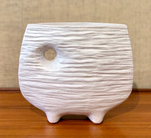 Load image into Gallery viewer, Modernist Japanese Ikebana vessel with small offset circular opening