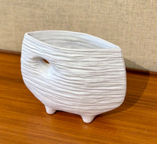 Load image into Gallery viewer, Modernist Japanese Ikebana vessel with small offset circular opening