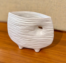 Load image into Gallery viewer, Modernist Japanese Ikebana vessel with small offset circular opening