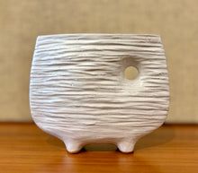 Load image into Gallery viewer, Modernist Japanese Ikebana vessel with small offset circular opening