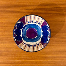 Load image into Gallery viewer, Abstract flower faience bowl by Inge-Lise Koefoed for Royal Copenhagen