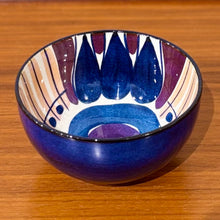 Load image into Gallery viewer, Abstract flower faience bowl by Inge-Lise Koefoed for Royal Copenhagen