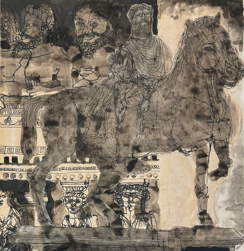 'Emperor Marcus Aurelius on Horseback' by Inger Gauthier (Nilsson)