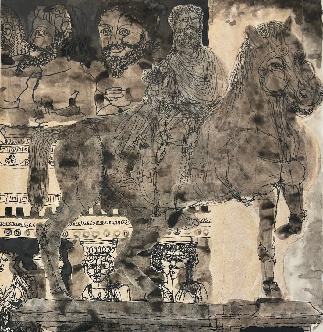 'Emperor Marcus Aurelius on Horseback' by Inger Gauthier (Nilsson)