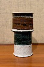 Load image into Gallery viewer, Tall vase in brown, lichen and light grey by Inger Persson for Rörstrand