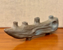 Load image into Gallery viewer, Japanese elongated four aperture Ikebana vessel