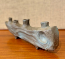 Load image into Gallery viewer, Japanese elongated four aperture Ikebana vessel