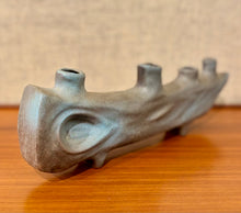 Load image into Gallery viewer, Japanese elongated four aperture Ikebana vessel