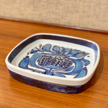 Load image into Gallery viewer, Blue Abstract faience dish by Kari Christensen for Royal Copenhagen