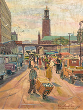 Load image into Gallery viewer, &#39;Klaratorget Market, Stockholm&#39; by Georg Lindström